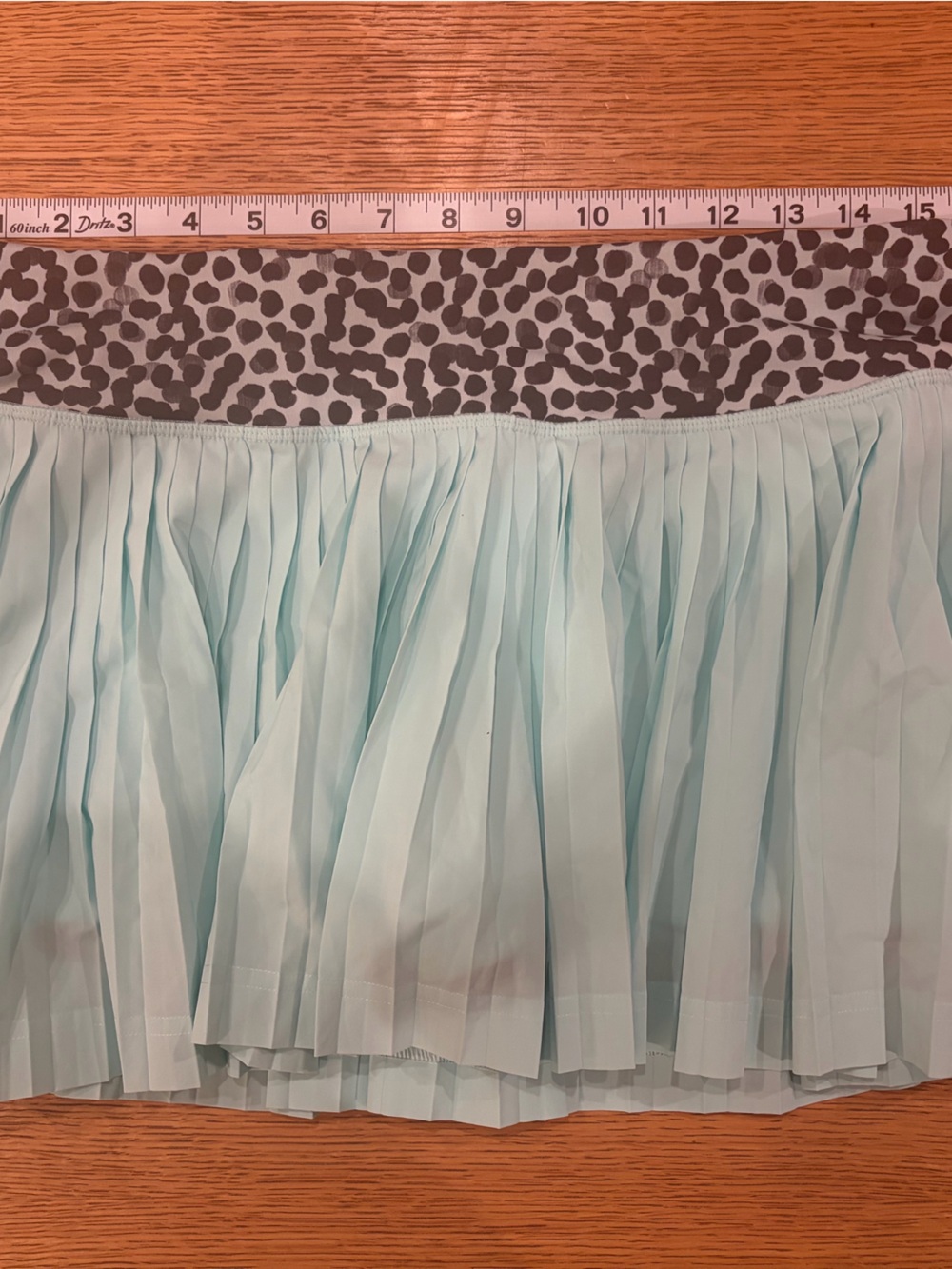 lululemon athletica Pleated Light Aqua A-Line Skirt